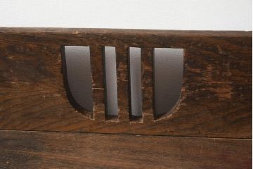 アンティーク家具　大正昭和初期　栓材製　レトロで味わいのある簿記机(帳場机、ライティングビューロー)(R-040251)