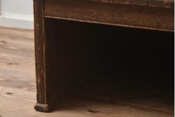 アンティーク家具　大正昭和初期　栓材製　レトロで味わいのある簿記机(帳場机、ライティングビューロー)(R-040251)