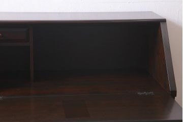 中古　松本民芸家具　T型　シックで上品な佇まいが魅力のライティングビューロー(簿記机、在宅ワーク、在宅用ワークデスク)(R-040261)