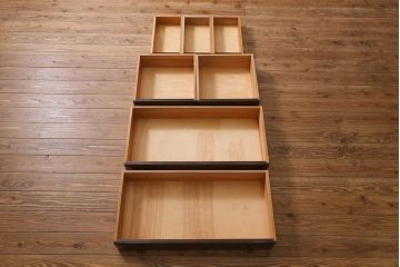 中古　松本民芸家具　T型　シックで上品な佇まいが魅力のライティングビューロー(簿記机、在宅ワーク、在宅用ワークデスク)(R-040261)