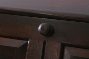 中古　松本民芸家具　T型　シックで上品な佇まいが魅力のライティングビューロー(簿記机、在宅ワーク、在宅用ワークデスク)(R-040261)