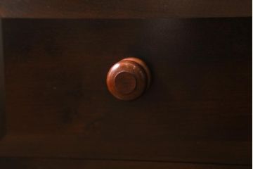 中古　松本民芸家具　T型　シックで上品な佇まいが魅力のライティングビューロー(簿記机、在宅ワーク、在宅用ワークデスク)(R-040261)