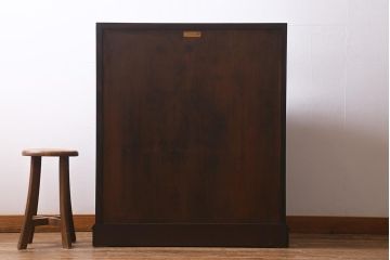 中古　松本民芸家具　T型　シックで上品な佇まいが魅力のライティングビューロー(簿記机、在宅ワーク、在宅用ワークデスク)(R-040261)