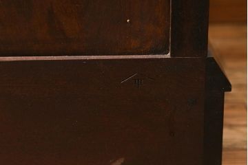 中古　松本民芸家具　T型　シックで上品な佇まいが魅力のライティングビューロー(簿記机、在宅ワーク、在宅用ワークデスク)(R-040261)