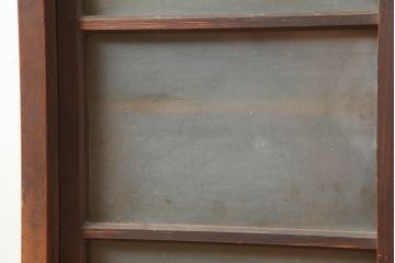アンティーク家具　ヒノキ・杉材　シンプルで取り入れやすい重ね戸棚・上段(収納棚、キャビネット)(R-040271)