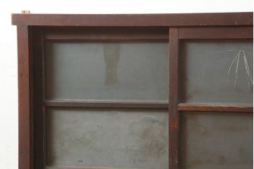 アンティーク家具　ヒノキ・杉材　シンプルで取り入れやすい引き出し付きの重ね戸棚・下段(収納棚、キャビネット)(R-040272)