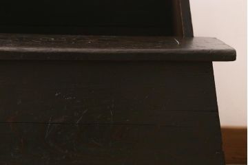 アンティーク雑貨　明治大正期　松材　古い木の質感が味わい深い踏み台(ステップ、飾り台、花台)(R-040275)
