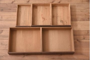 アンティーク家具　工芸家具　京都産　桑材・黒檀材　網代編み戸　上品な造りの茶棚(茶箪笥、収納棚)(R-040282)