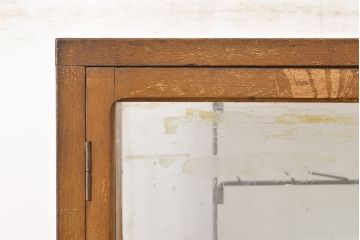 アンティーク家具　昭和レトロ　縦型パンケース(ガラスケース、ショーケース、陳列棚)(R-040291)