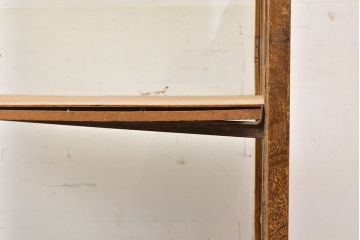 アンティーク家具　昭和レトロ　縦型パンケース(ガラスケース、ショーケース、陳列棚)(R-040291)