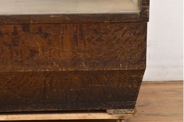 アンティーク家具　昭和レトロ　縦型パンケース(ガラスケース、ショーケース、陳列棚)(R-040291)