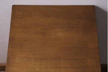 レトロ家具　栓材　木のぬくもりあふれるシンプルなサイドチェスト(脇机、サイドテーブル、ドロアー)(R-040292)