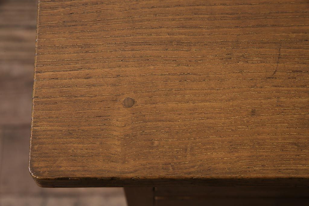 レトロ家具　栓材　木のぬくもりあふれるシンプルなサイドチェスト(脇机、サイドテーブル、ドロアー)(R-040292)