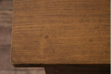 レトロ家具　栓材　木のぬくもりあふれるシンプルなサイドチェスト(脇机、サイドテーブル、ドロアー)(R-040292)