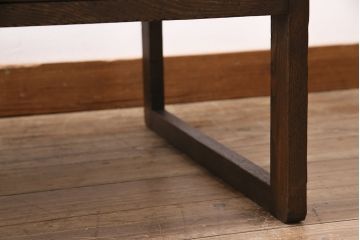 アンティーク家具　昭和中期　ブナ材・ナラ材　レトロな雰囲気たっぷりな文机(ローテーブル、センターテーブル)(R-040294)