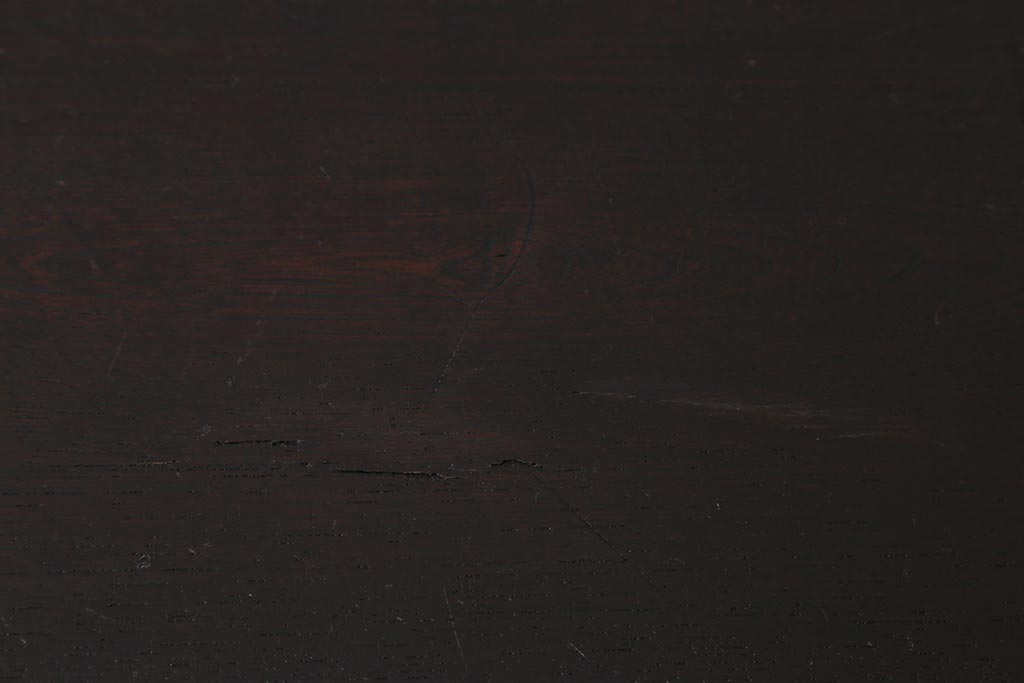 アンティーク家具　前面欅(ケヤキ)材　重厚な佇まいの大型帳場箪笥(水屋箪笥、サイドボード、テレビ台、テレビボード)(R-040298)