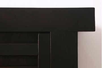 アンティーク家具　前面欅(ケヤキ)材　重厚な佇まいの大型帳場箪笥(水屋箪笥、サイドボード、テレビ台、テレビボード)(R-040298)