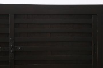 アンティーク家具　前面欅(ケヤキ)材　重厚な佇まいの大型帳場箪笥(水屋箪笥、サイドボード、テレビ台、テレビボード)(R-040298)