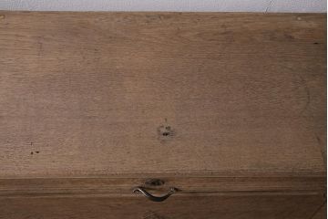 アンティーク家具　昭和初期　ストリップド(剥離)　ナラ材　象嵌入り　和と洋どちらのお部屋にも合うライティングビューロー(簿記机、在宅ワーク、在宅用ワークデスク)(R-040307)