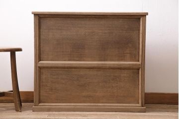 アンティーク家具　昭和初期　ストリップド(剥離)　ナラ材　象嵌入り　和と洋どちらのお部屋にも合うライティングビューロー(簿記机、在宅ワーク、在宅用ワークデスク)(R-040307)