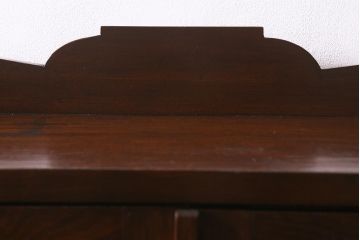 和製アンティーク　大正昭和初期　栓材　大正ロマン　大振りなブックケース(本箱、ガラス戸棚、飾り棚、キャビネット)(R-040308)