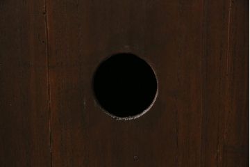 アンティーク家具　明治大正期　古箪笥リメイク　天板ヒノキ材　フラップダウン扉のコーナーテレビ台(テレビボード、リビングボード)(R-040318)