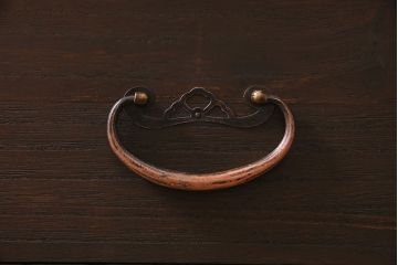 アンティーク家具　昭和初期　天板リメイク　上品な佇まいのローチェスト(テレビ台、テレビボード、収納棚)(R-040321)