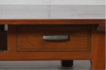 和製ヴィンテージ　両面使いができる引き出し付きの座卓　(R-040324)