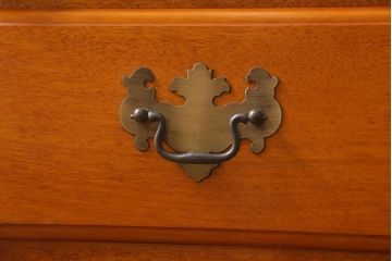 中古　横浜クラシック家具　ダニエル(Daniel)　アーリーアメリカン　気品漂うライティングビューロー(ワークデスク、机、在宅ワーク、在宅用チェスト)(R-040333)