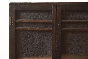 アンティーク家具　和製アンティーク　昭和初期　昔懐かしい雰囲気漂う本箱(ブックケース、キャビネット、戸棚、引き出し)(R-040336)