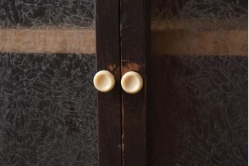 アンティーク家具　和製アンティーク　昭和初期　昔懐かしい雰囲気漂う本箱(ブックケース、キャビネット、戸棚、引き出し)(R-040336)