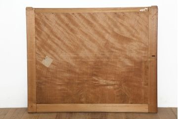 アンティーク家具　明治大正期　ヒノキ材　落ち着いた雰囲気が魅力の水屋箪笥(サイドボード、収納棚、重ね箪笥)(R-040378)