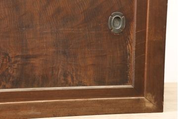 アンティーク家具　明治大正期　ヒノキ材　落ち着いた雰囲気が魅力の水屋箪笥(サイドボード、収納棚、重ね箪笥)(R-040378)