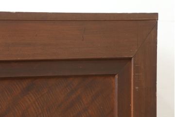 アンティーク家具　明治大正期　ヒノキ材　存在感抜群!横桟が目を惹く重ね水屋箪笥(収納棚、戸棚)(R-040380)