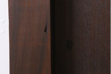 アンティーク建具　明治大正期　総ケヤキ材一枚板　珍しい小振りサイズの蔵戸　(R-040390)