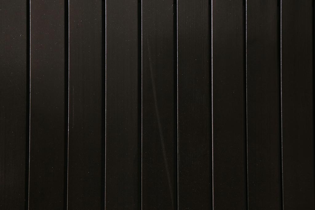 アンティーク建具　明治大正期　シックな雰囲気漂う平格子戸2枚セット　(R-040397)