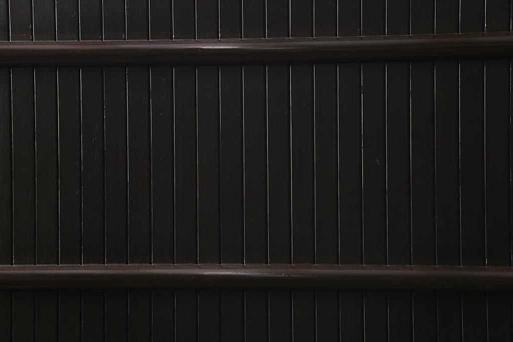 アンティーク建具　明治大正期　シックな雰囲気漂う平格子戸2枚セット　(R-040397)