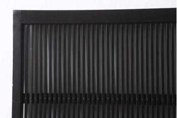 アンティーク建具　大正昭和期　光をやさしく取り込む格子戸2枚セット(建具、引き戸、玄関戸)(R-040398)
