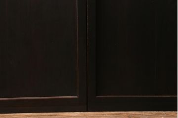 アンティーク建具　大正昭和期　光をやさしく取り込む格子戸2枚セット(建具、引き戸、玄関戸)(R-040398)