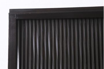 アンティーク建具　大正昭和期　光をやさしく取り込む格子戸2枚セット(建具、引き戸、玄関戸)(R-040398)