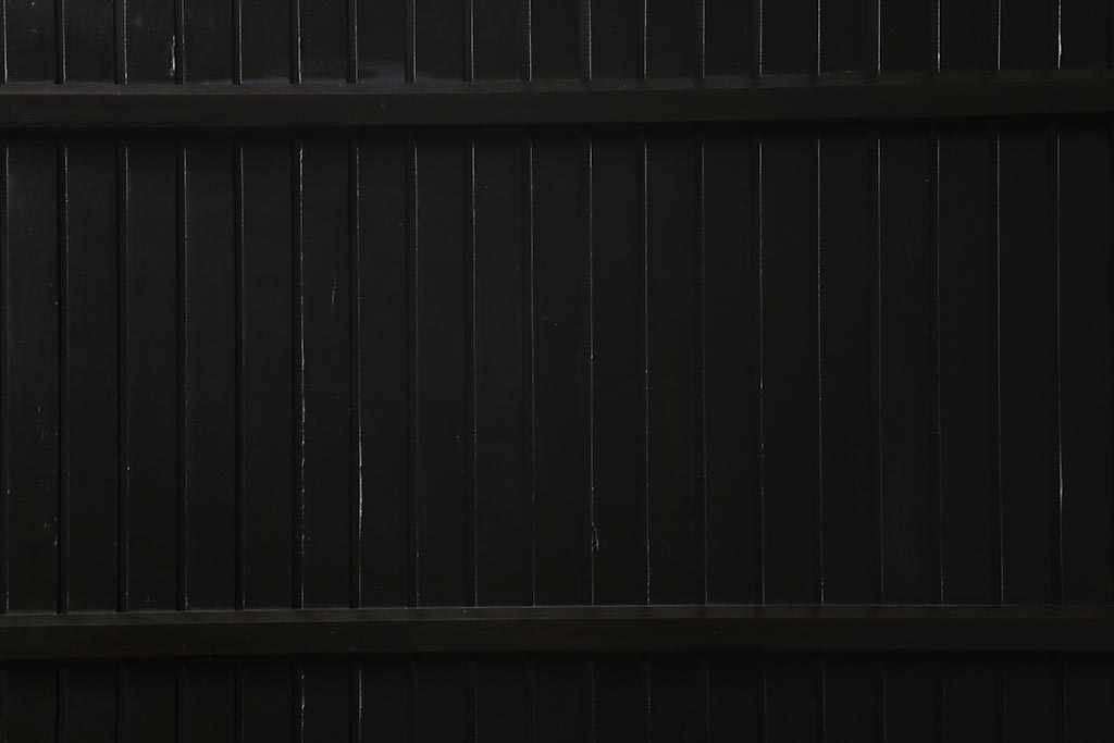 アンティーク建具　明治大正期　モダンな雰囲気漂う平格子戸2枚セット　(R-040399)