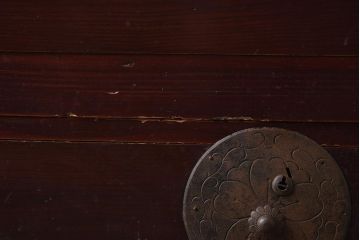 アンティーク家具　和製アンティーク　大正昭和初期　前面栗材　味わい深い重ね米沢箪笥(時代箪笥、衣装箪笥、ローボード)(R-040409)