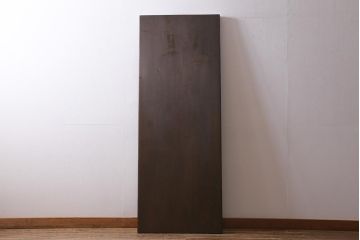 アンティーク家具　和製アンティーク　昭和初期　天板一枚板　味わい深い濃い木色が素敵な特大の裁ち板(作業台、飾り台、陳列台)(R-040414)
