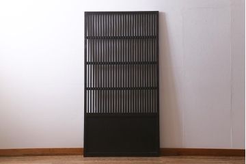 アンティーク建具　和製アンティーク　大正期　シックな佇まいが魅力的な格子戸1枚(引き戸、建具)(R-040416)