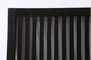 アンティーク建具　和製アンティーク　大正期　シックな佇まいが魅力的な格子戸1枚(引き戸、建具)(R-040416)