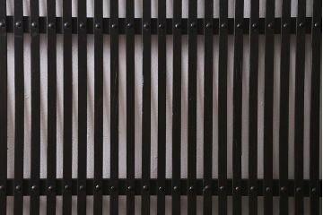 アンティーク建具　和製アンティーク　大正期　シックな佇まいが魅力的な格子戸1枚(引き戸、建具)(R-040416)