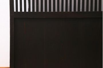 アンティーク建具　和製アンティーク　大正期　シックな佇まいが魅力的な格子戸1枚(引き戸、建具)(R-040416)