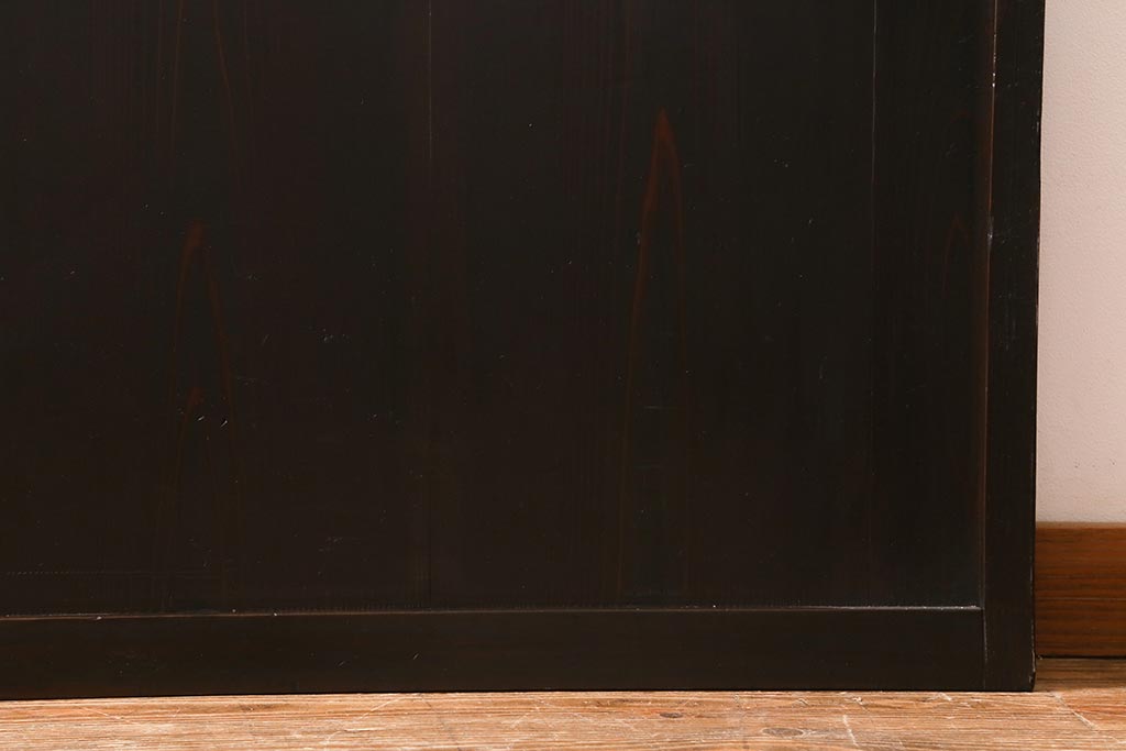 アンティーク建具　和製アンティーク　大正期　シックな佇まいが魅力的な格子戸1枚(引き戸、建具)(R-040416)