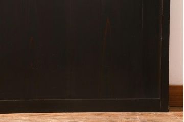 アンティーク建具　和製アンティーク　大正期　シックな佇まいが魅力的な格子戸1枚(引き戸、建具)(R-040416)