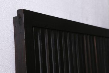 アンティーク建具　和製アンティーク　大正期　シックな佇まいが魅力的な格子戸1枚(引き戸、建具)(R-040416)